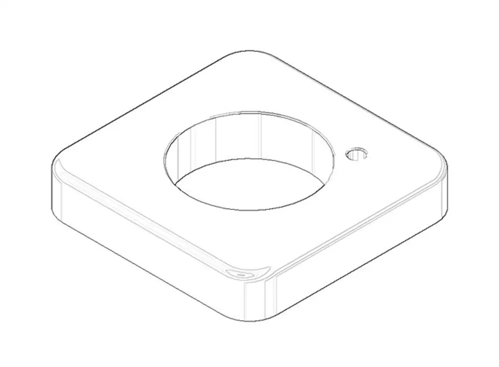 DORNBRACHT Rosette ERSATZTEILE 092771010 64 x 12 x 64 mm Weiß matt, 092771010-10 Galeriebild 1